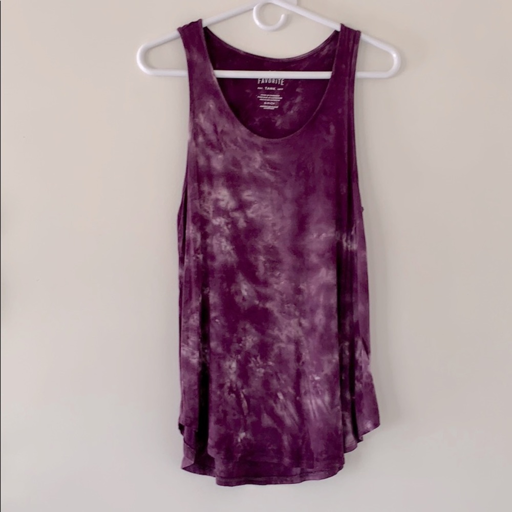 AEO Purple Tie Dye Tank